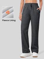 Women's Fleece Straight Leg Sweatpants_