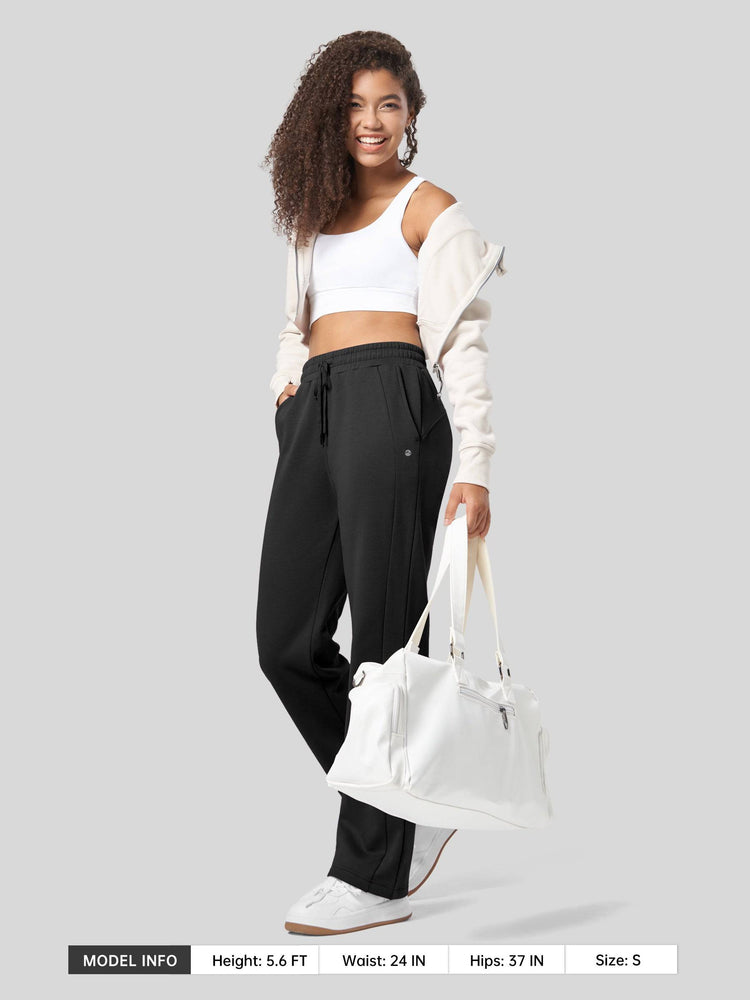 Women's Fleece Straight Leg Sweatpants_
