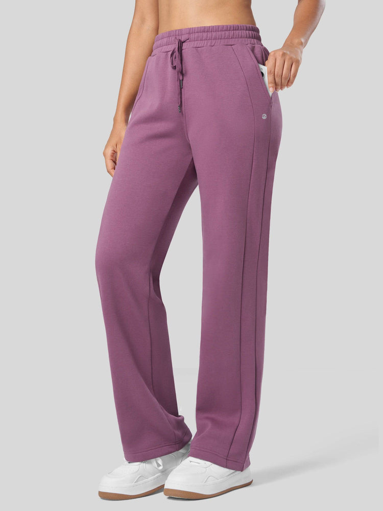 Women's Fleece Straight Leg Sweatpants_