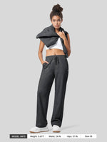 Women's Fleece Straight Leg Sweatpants_