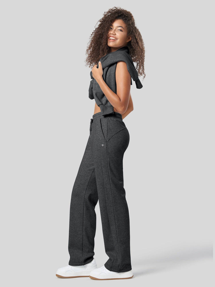 Women's Fleece Straight Leg Sweatpants_