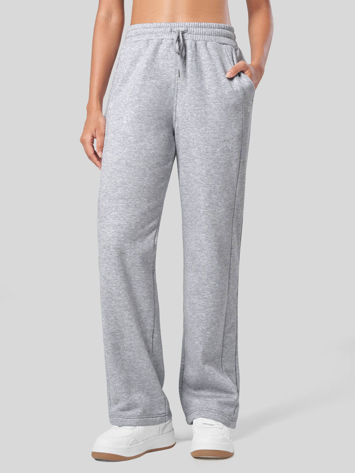 Women's Fleece Straight Leg Sweatpants_