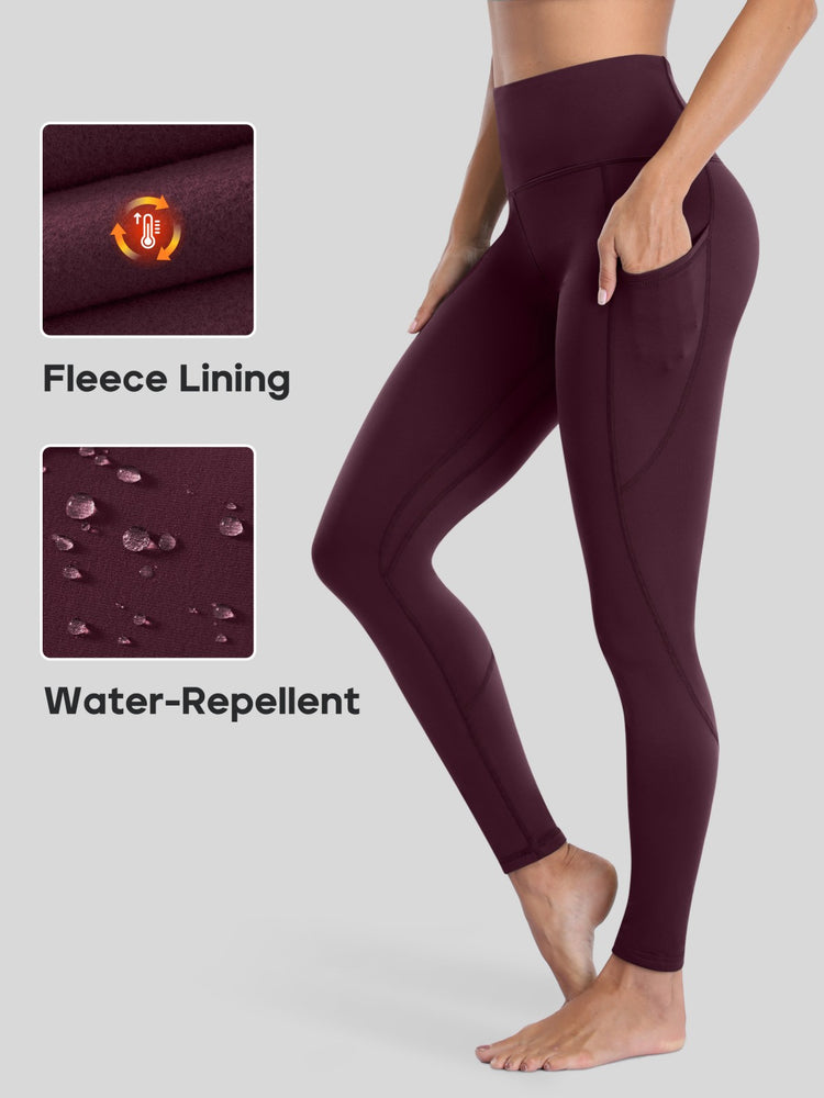 Willit Women_s Fluffy Fleece Lined Leggings 