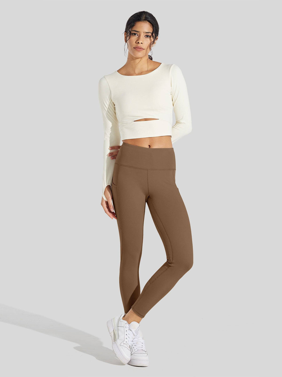 Willit Women_s Fluffy Fleece Lined Leggings 