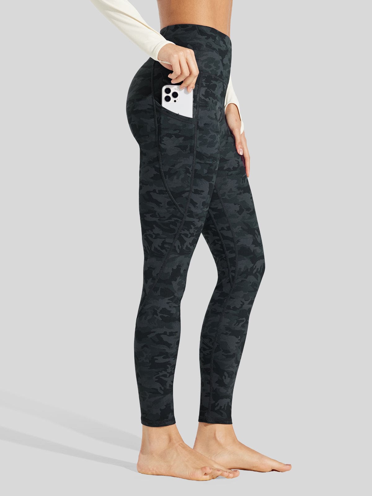 Willit Women_s Fluffy Fleece Lined Leggings 