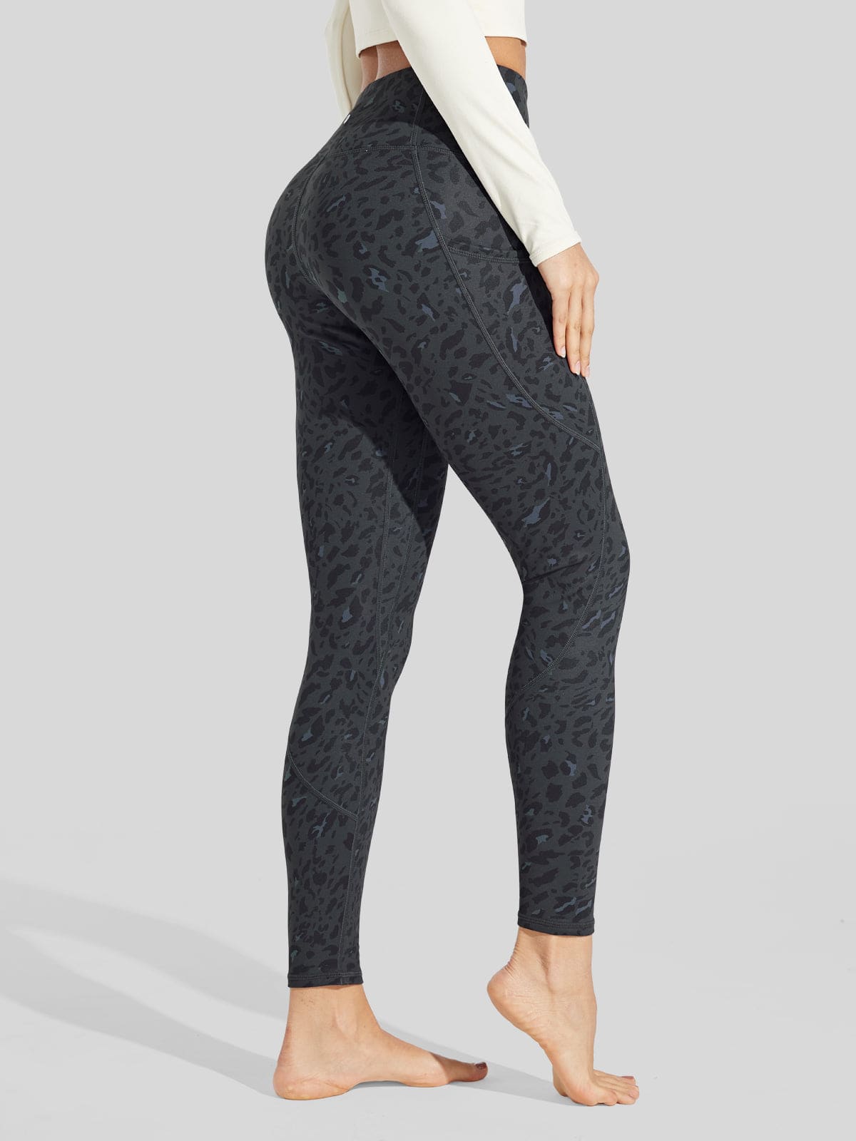 Willit Women_s Fluffy Fleece Lined Leggings 