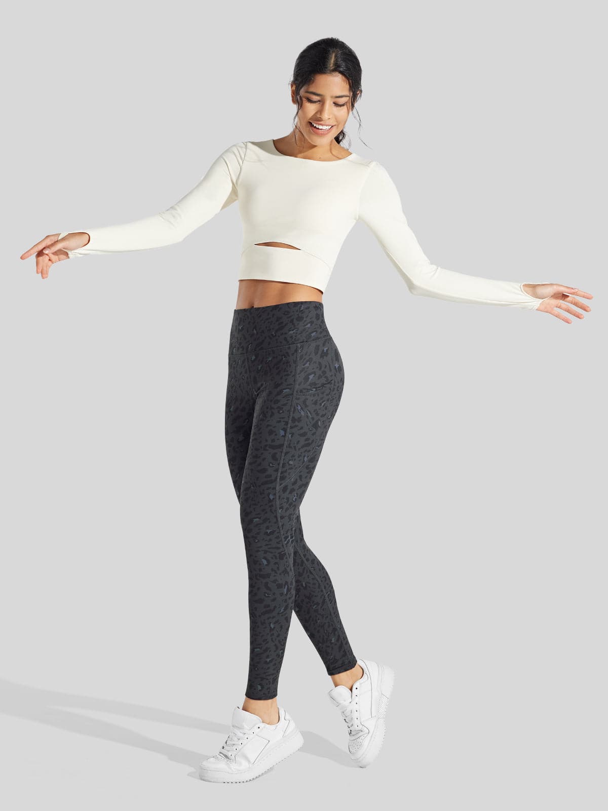 Willit Women_s Fluffy Fleece Lined Leggings 