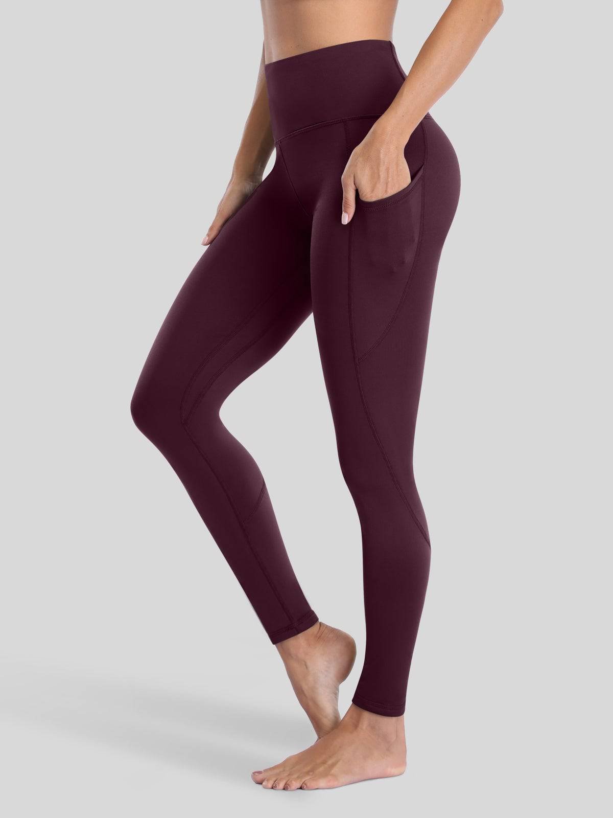 Willit Women_s Fluffy Fleece Lined Leggings 