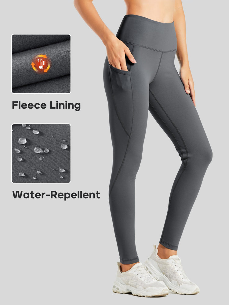 Willit Women's High-Rise Fleece Lined Leggings_