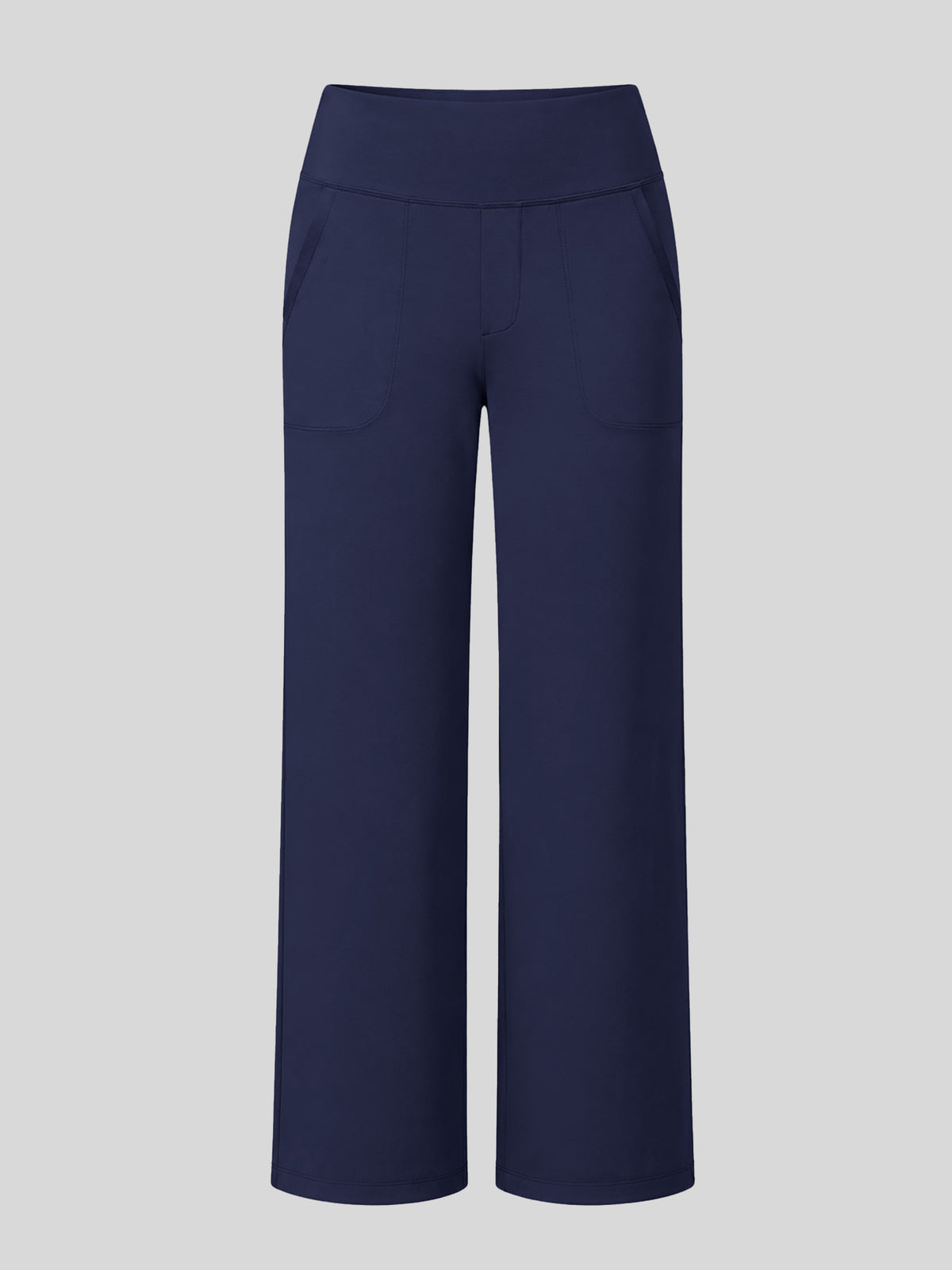 women's wide-leg cropped pants with a high waistband and side pockets 