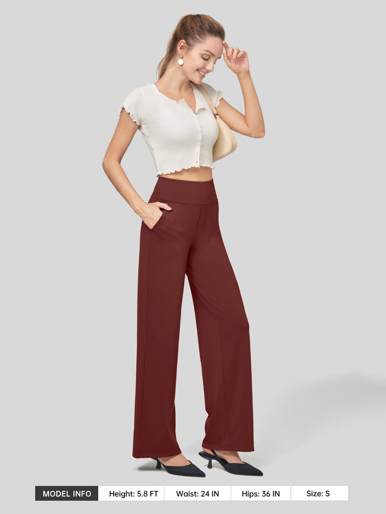 Willit Women's High Rise Yoga Dress Pants 