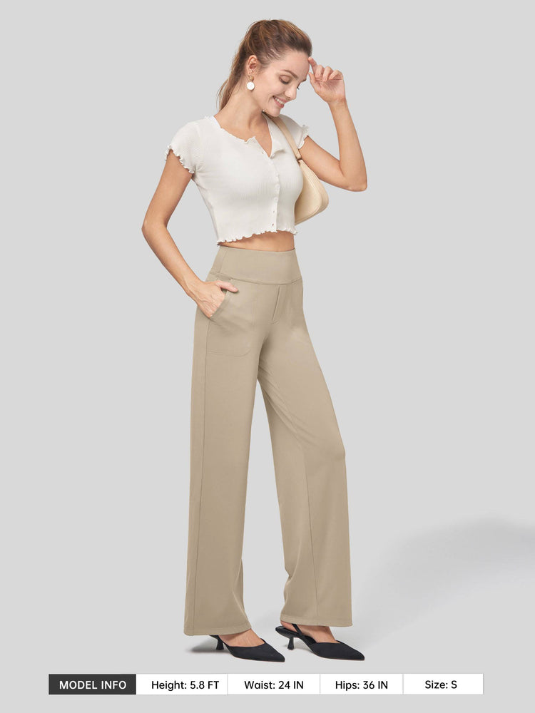 Willit Women's High Rise Yoga Dress Pants 