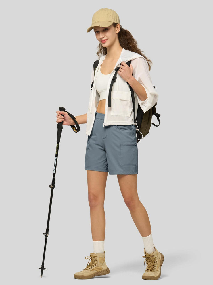 Willit Women's Outdoor Cargo Shorts 6 Inseam 