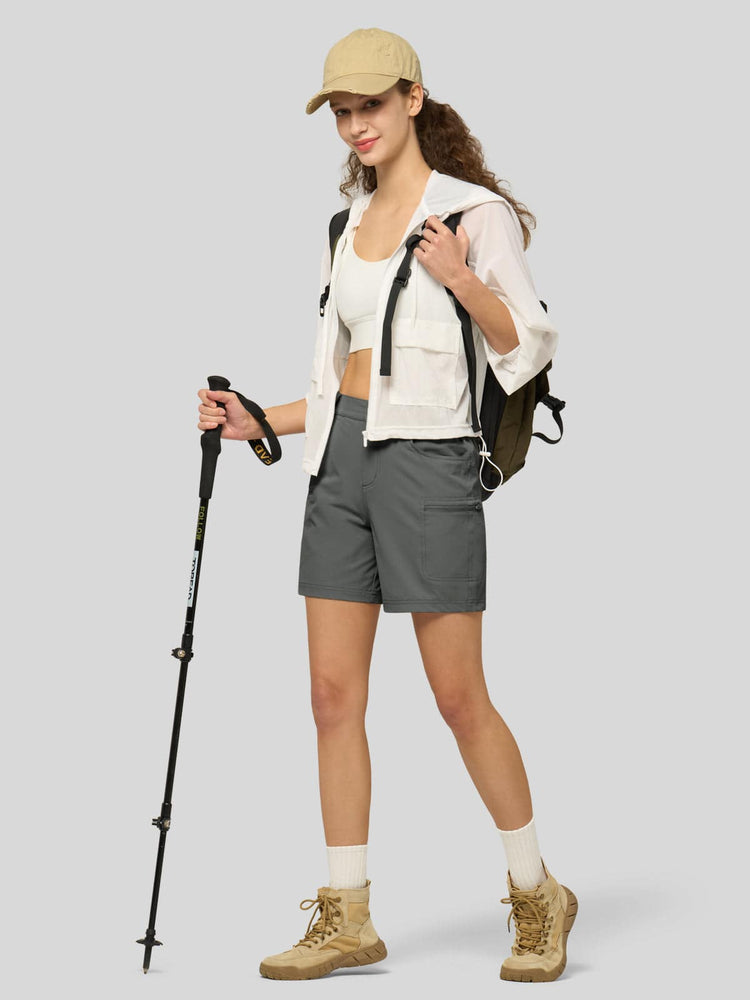 Willit Women's Outdoor Cargo Shorts 6 Inseam 