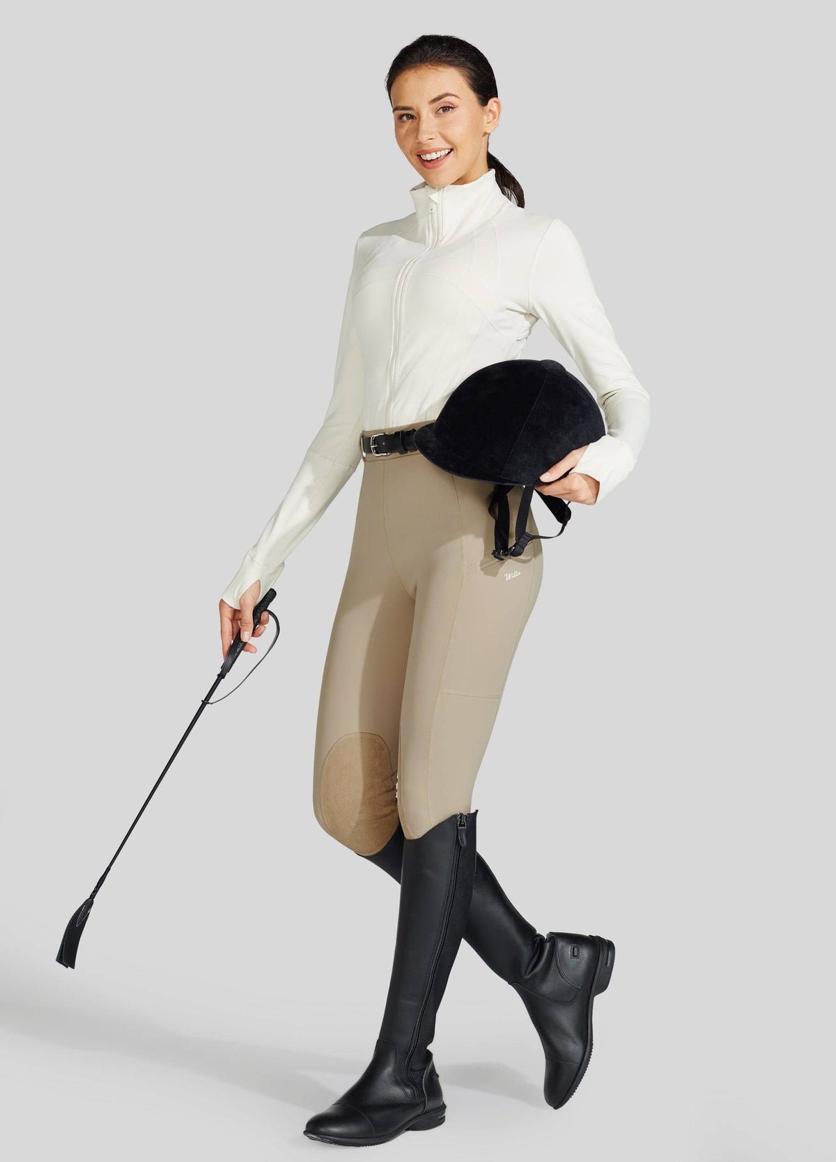 Willit Women's Horse Riding Pants Knee-Patch 
