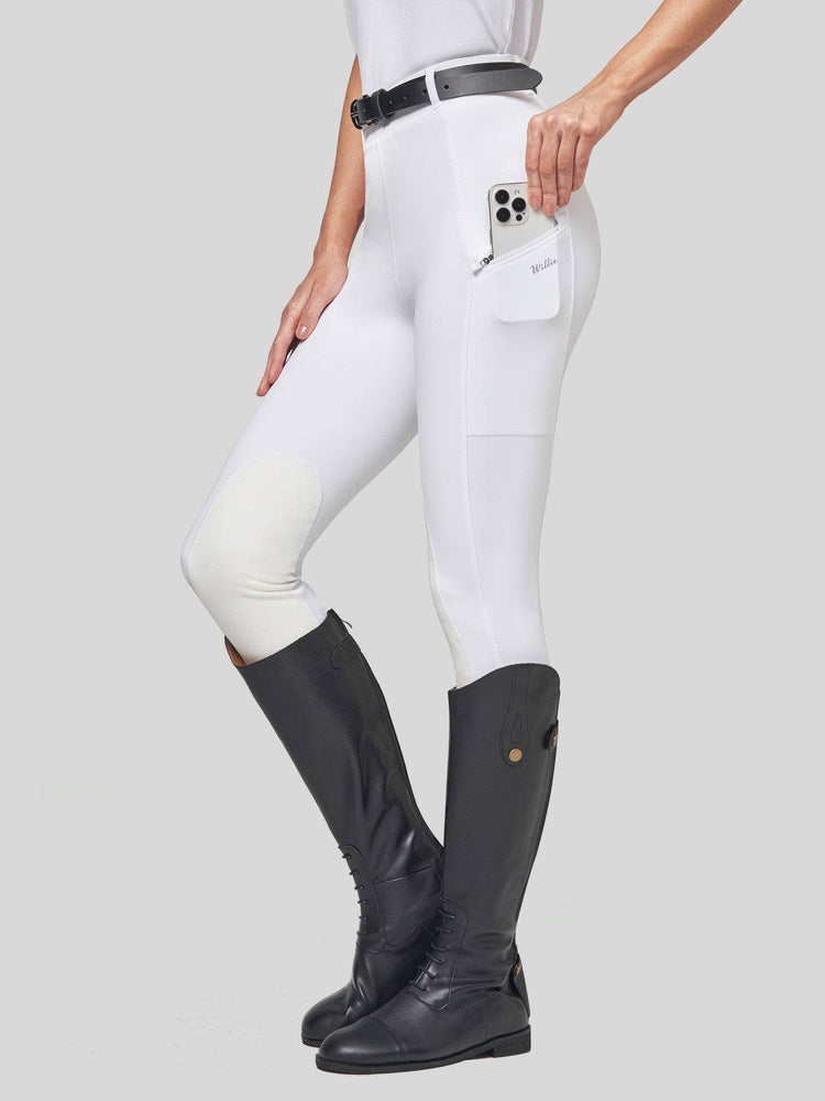 Willit Women's Horse Riding Pants Knee-Patch 