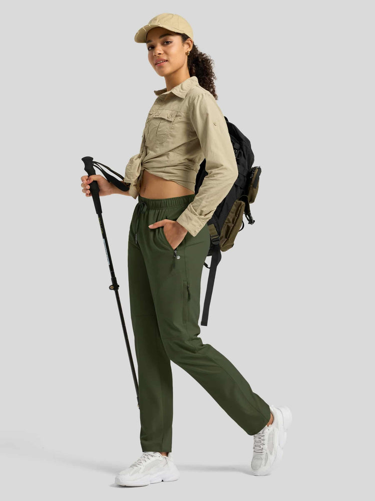 willit Women's Lightweight Cargo Pants-Tall 