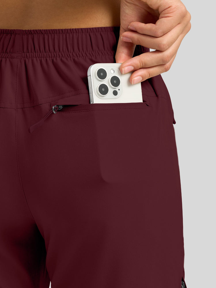 willit Women's Lightweight Cargo Pants-Tall 