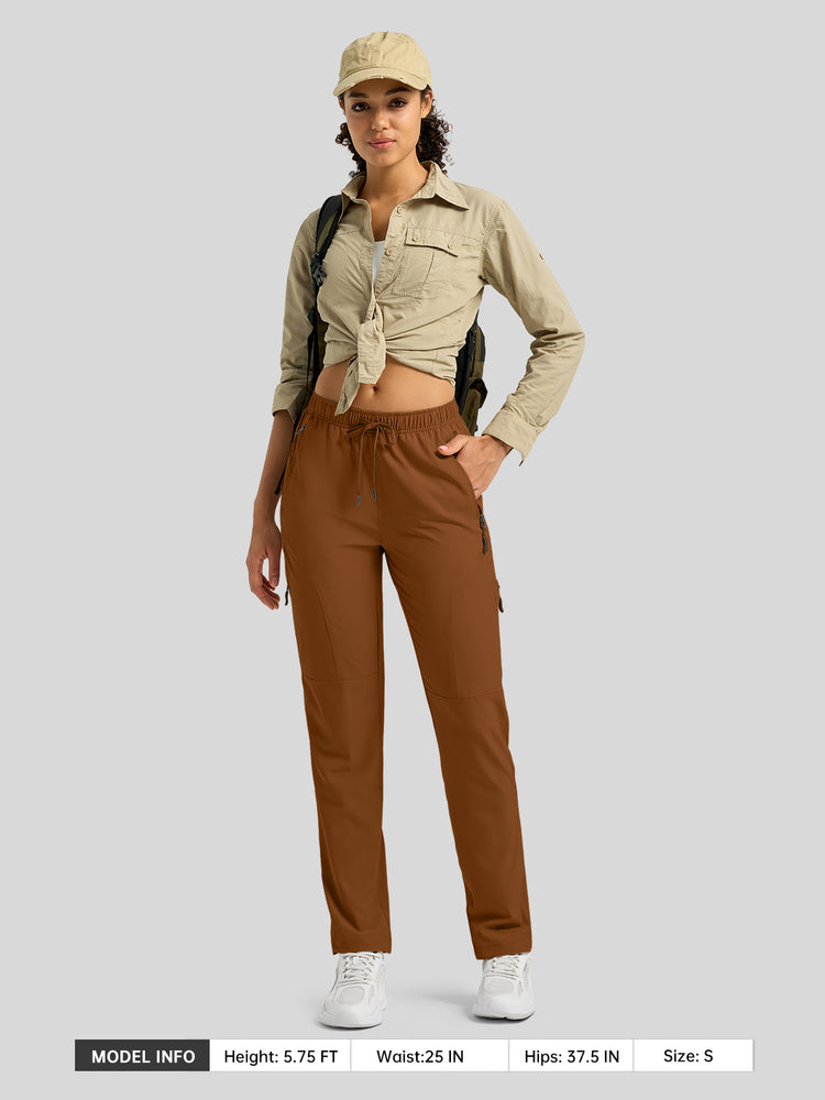 willit Women's Lightweight Cargo Pants-Tall 
