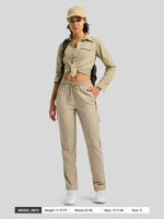 willit Women's Lightweight Cargo Pants-Tall 