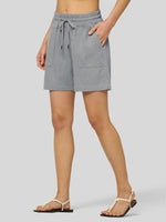 Willit Women's Linen Bermuda Shorts 5 Inch - 