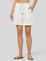 Willit Women's Linen Bermuda Shorts 5 Inch - 