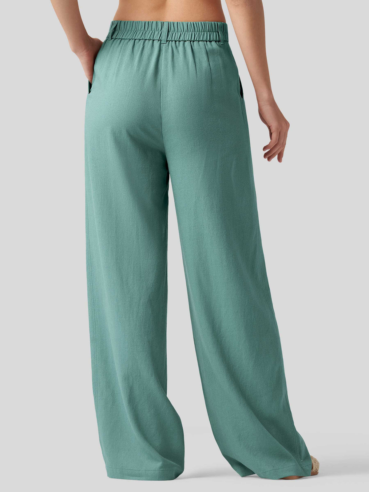 WILLIT Women's Linen Wide-Leg Dress Slacks 