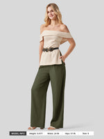 WILLIT Women's Linen Wide-Leg Dress Slacks 