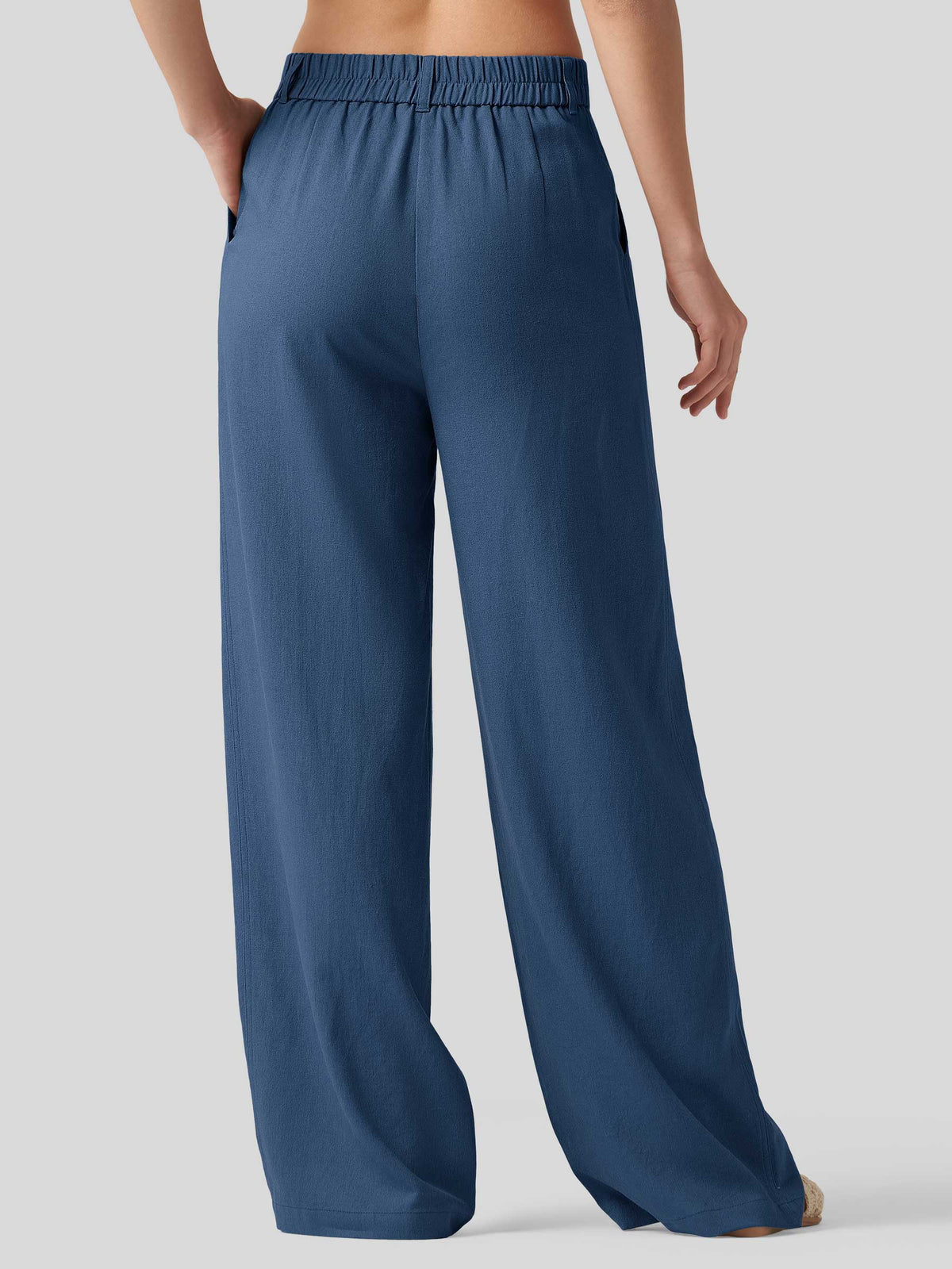 WILLIT Women's Linen Wide-Leg Dress Slacks 
