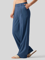 WILLIT Women's Linen Wide-Leg Dress Slacks 