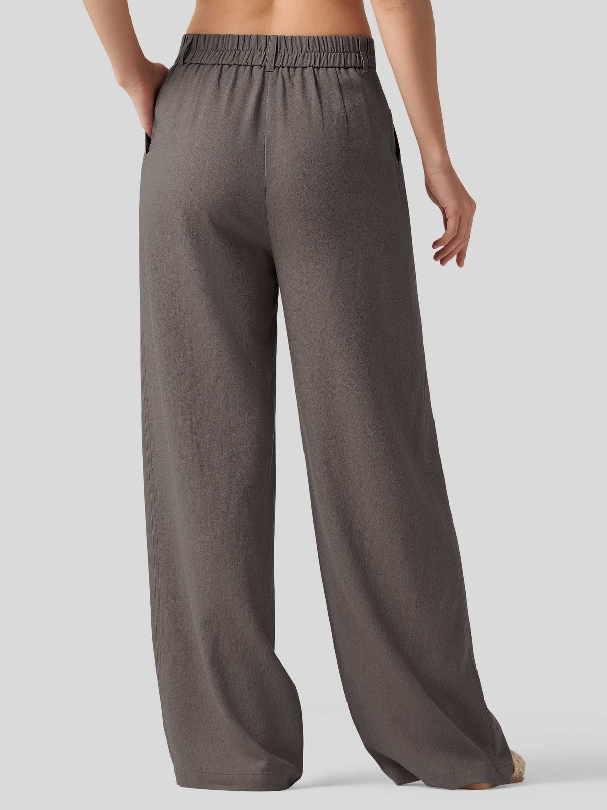 WILLIT Women's Linen Wide-Leg Dress Slacks 