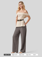 WILLIT Women's Linen Wide-Leg Dress Slacks 