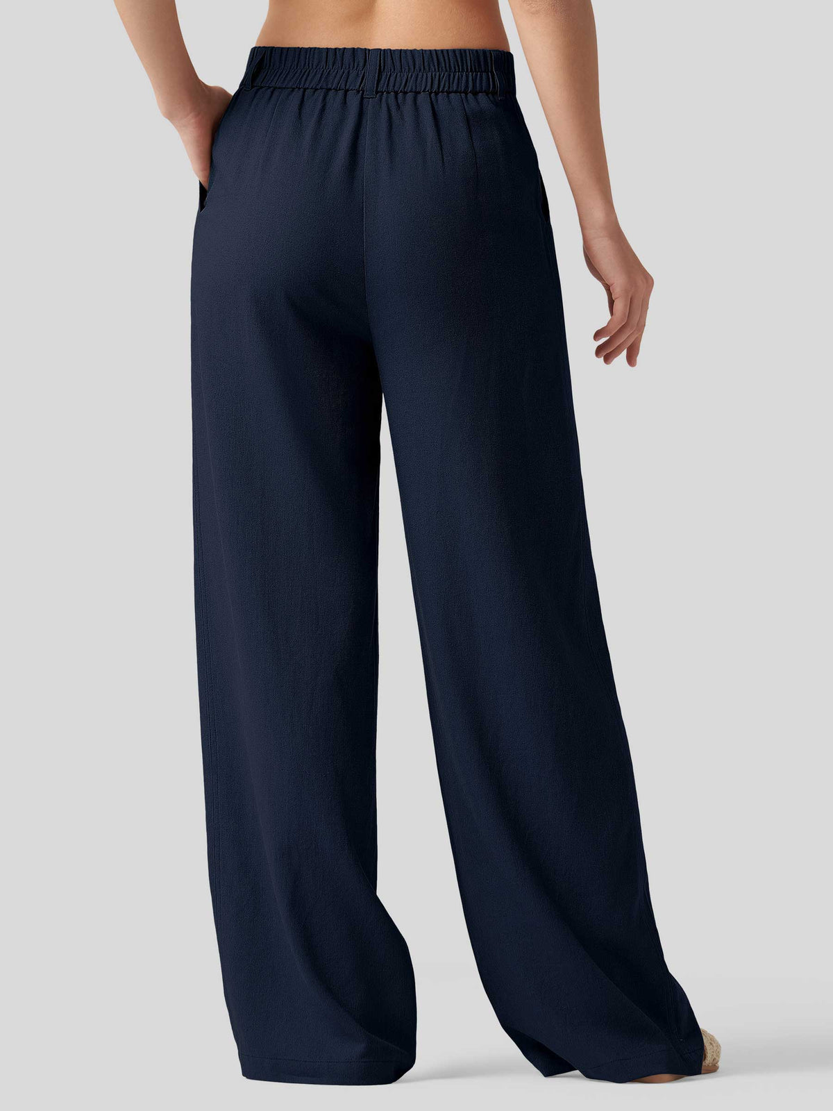 WILLIT Women's Linen Wide-Leg Dress Slacks 