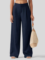 WILLIT Women's Linen Wide-Leg Dress Slacks 