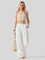 WILLIT Women's Linen Wide-Leg Dress Slacks 