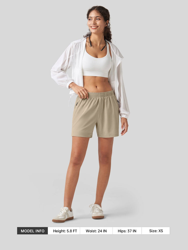 Willit Women's Mid-Rise Running Shorts 5 Inch in 