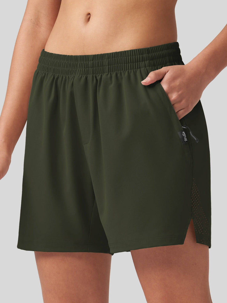 Willit Women's Mid-Rise Running Shorts 5 Inch in 