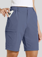 Women's Outdoor Cargo Shorts 10 Inches Inseam 