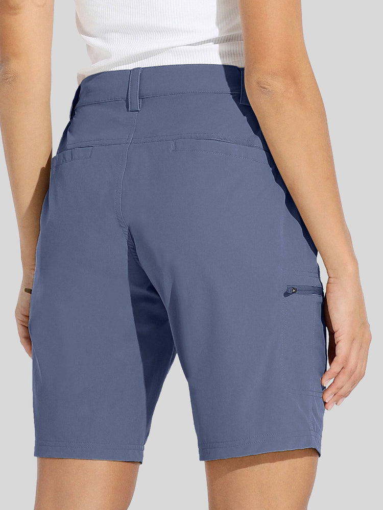 Women's Outdoor Cargo Shorts 10 Inches Inseam 