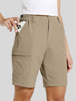 Women's Outdoor Cargo Shorts 10 Inches Inseam 