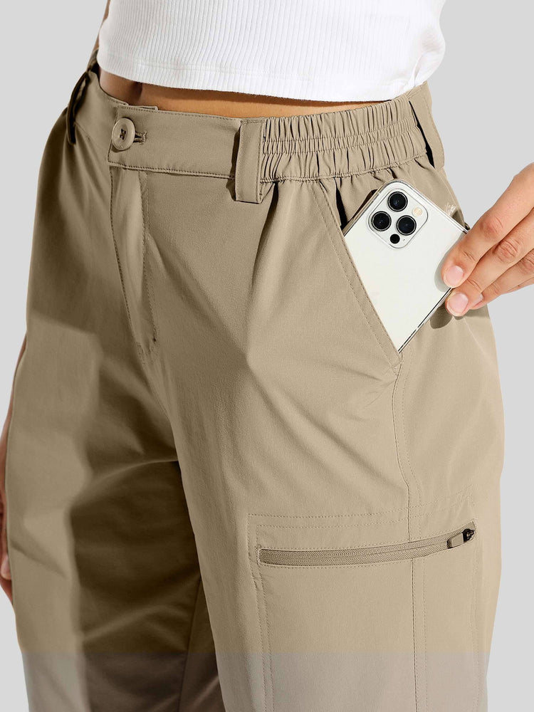 Women's Outdoor Cargo Shorts 10 Inches Inseam 