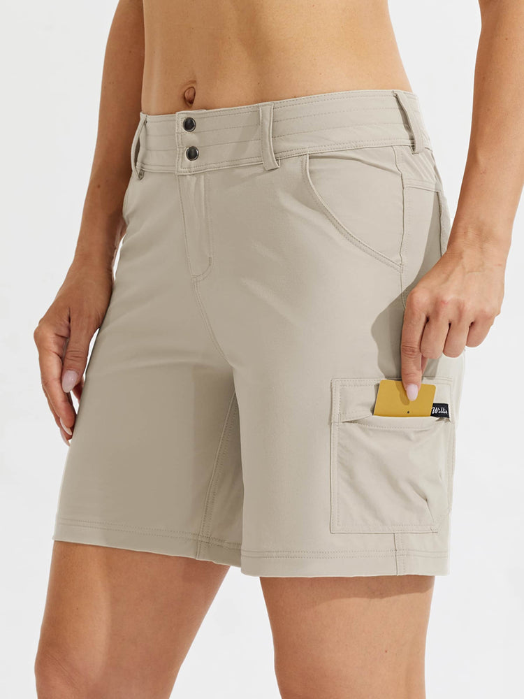 Willit Women's Outdoor Pro Shorts with cargo thigh pockets 