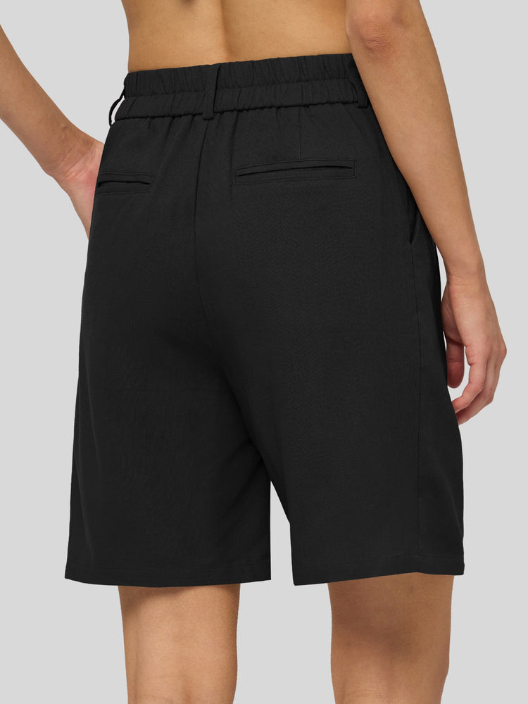 Willit Women's Pleated Linen Shorts 10 Inch 
