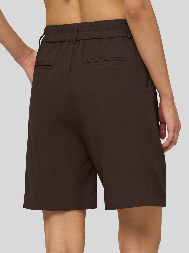 Willit Women's Pleated Linen Shorts 10 Inch 