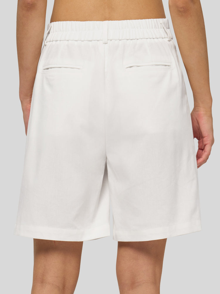 Willit Women's Pleated Linen Shorts 10 Inch 