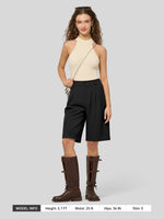Willit Women's Pleated Work Shorts 10 Inch -