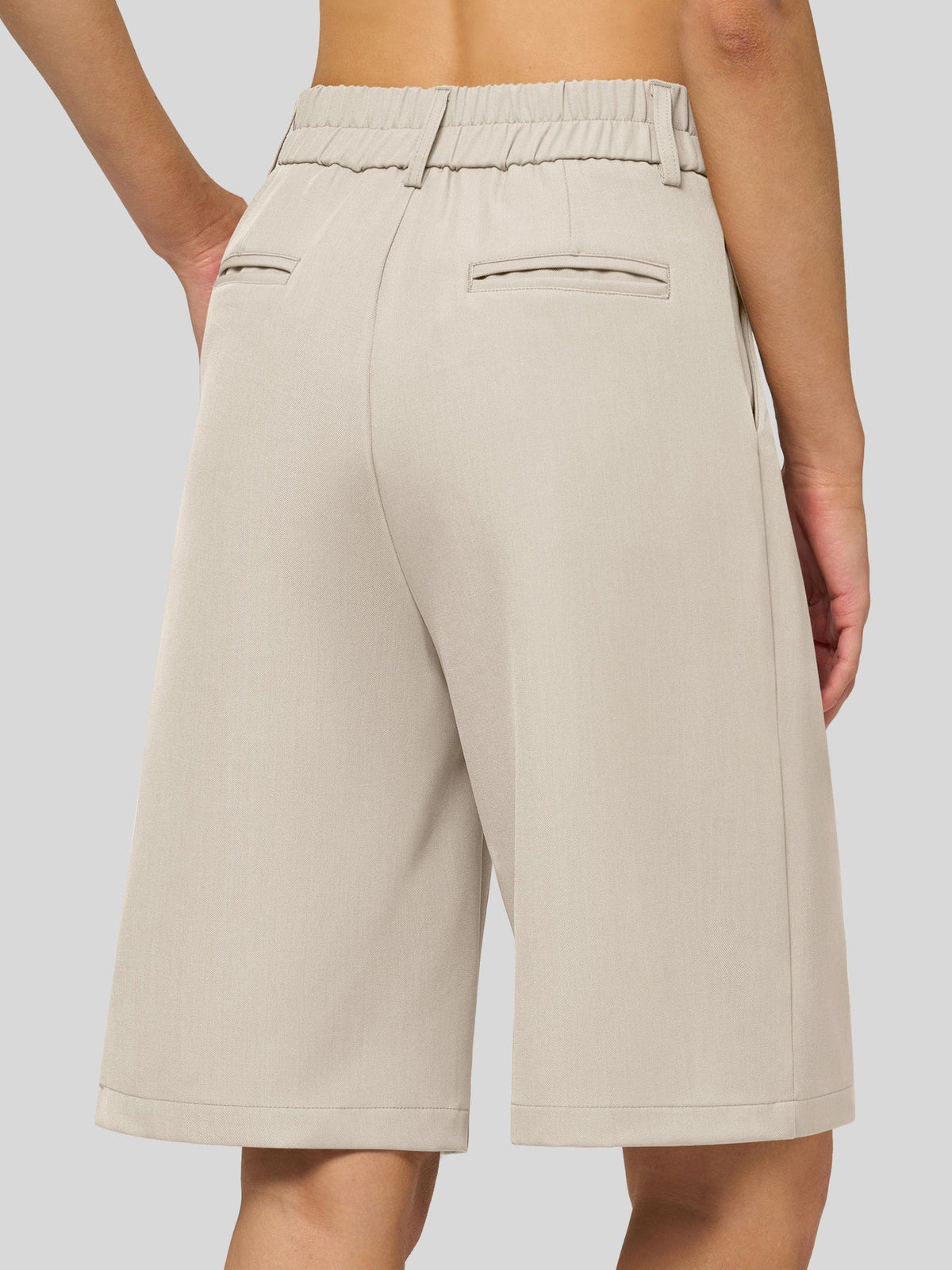 Willit Women's Pleated Work Shorts 10 Inch 