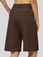 Willit Women's Pleated Work Shorts 10 Inch 