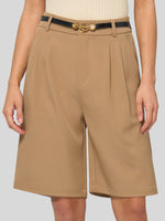 Willit Women's Pleated Work Shorts 10 Inch 