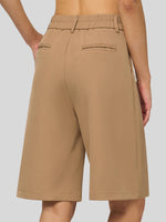 Willit Women's Pleated Work Shorts 10 Inch 